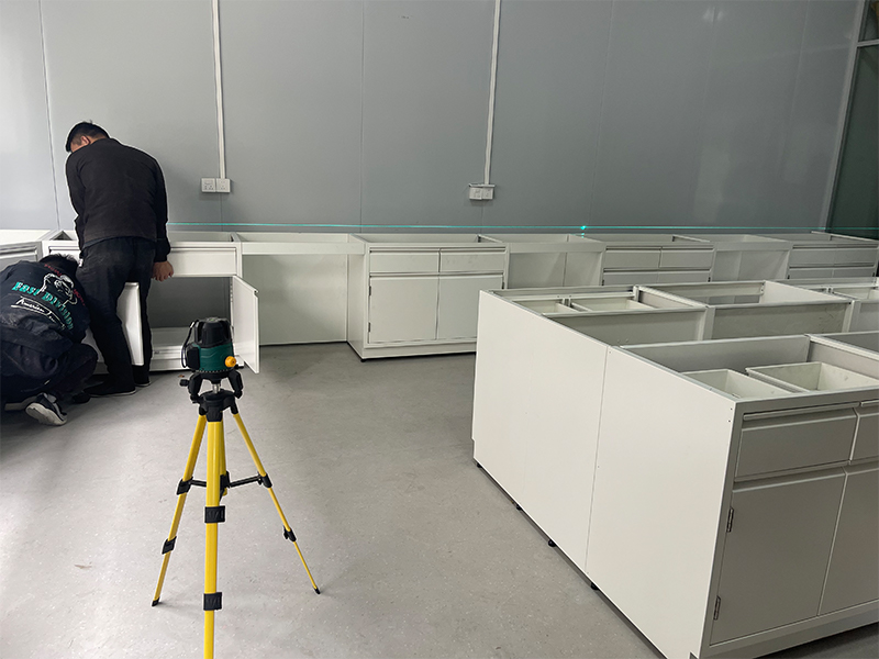 华巨升全钢实验台项目案例｜浙江宁波材料检测实验室