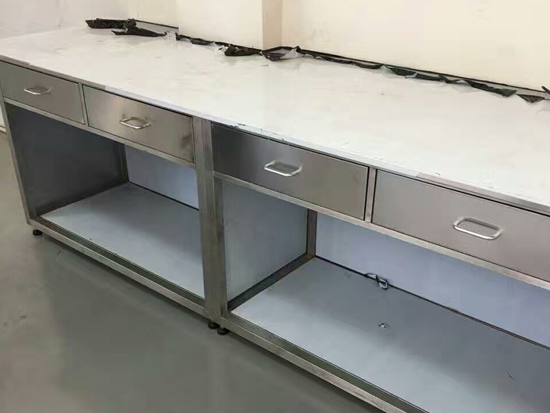 不锈钢实验台大型仪器承重加固方案质谱仪ICP等重载设备专用台华巨升设计